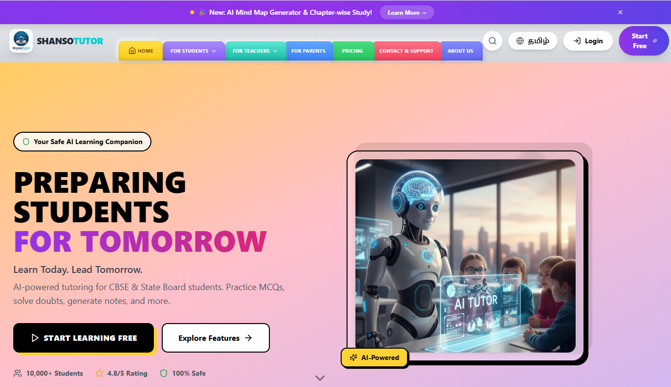 ShansoTutor - AI Powered Learning Platform